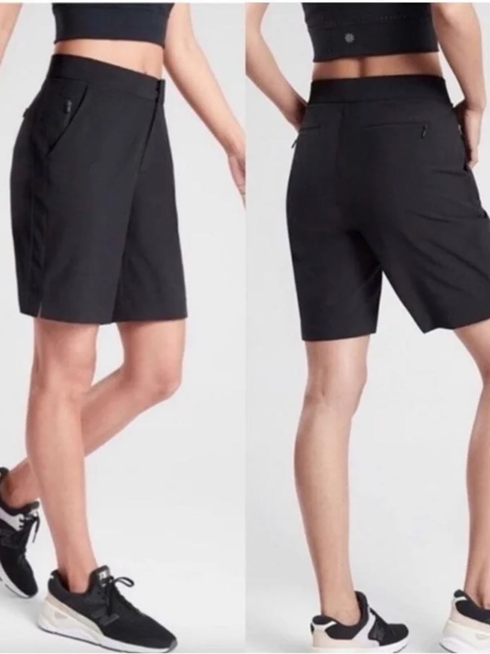 Athleta 7” Tribeca Bermuda Shorts- W’s Black- 4